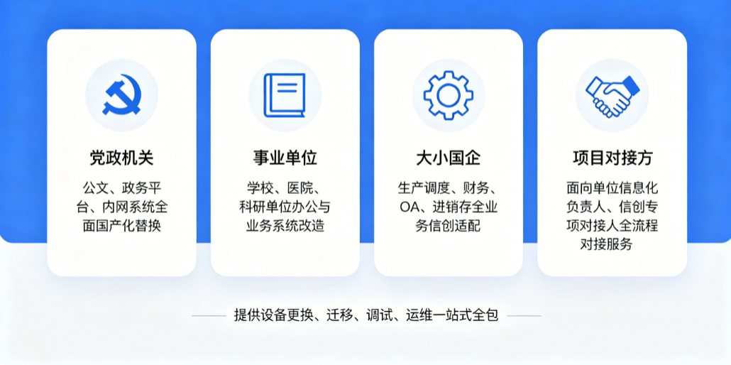 信创覆盖客户群体