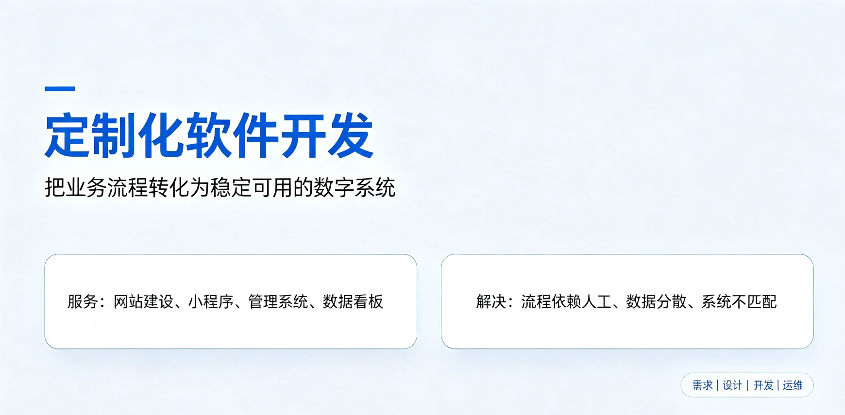 定制软件开发
